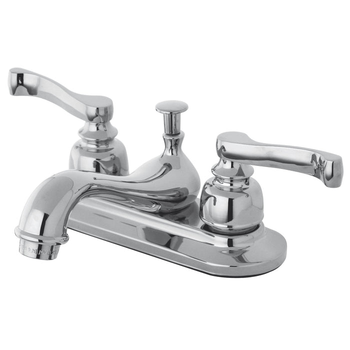 Royale KB8601 Double-Handle 3-Hole Deck Mount 4-Inch Centerset Bathroom Faucet with Pop-Up Drain, Polished Chrome