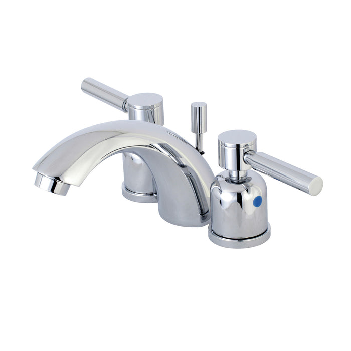 Concord KB8951DL Two-Handle 3-Hole Deck Mount Mini-Widespread Bathroom Faucet with Pop-Up Drain, Polished Chrome