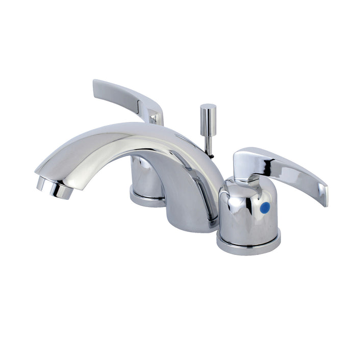 Centurion KB8951EFL Two-Handle 3-Hole Deck Mount Mini-Widespread Bathroom Faucet with Pop-Up Drain, Polished Chrome