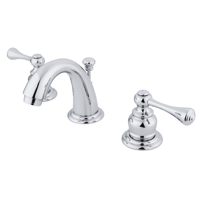 Vintage KB911BL Two-Handle 3-Hole Deck Mount Widespread Bathroom Faucet with Retail Pop-Up Drain, Polished Chrome