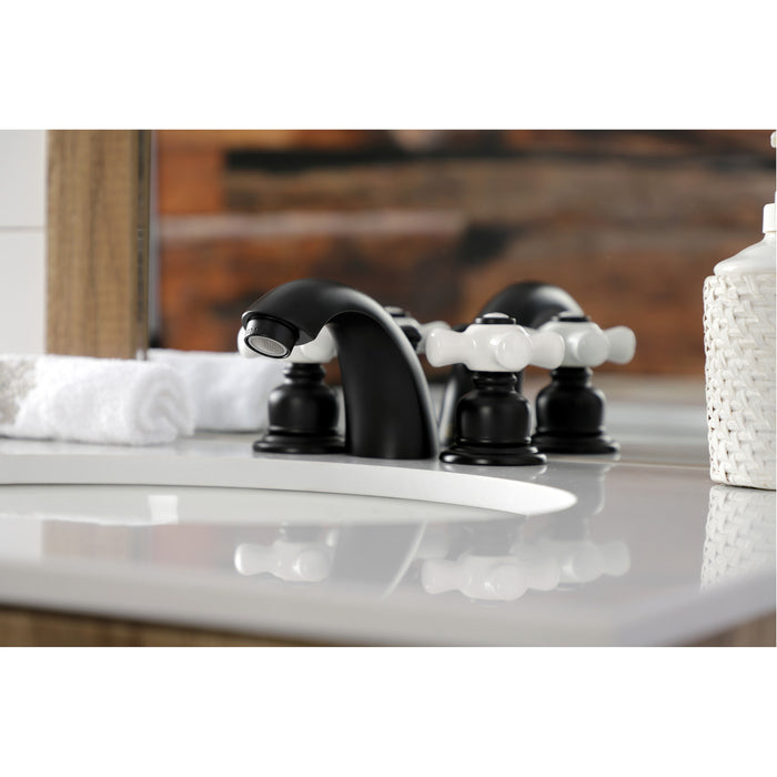 Shops Matte Black Victorian Widespread Deck Mounted Three Holes Double Handles Bath