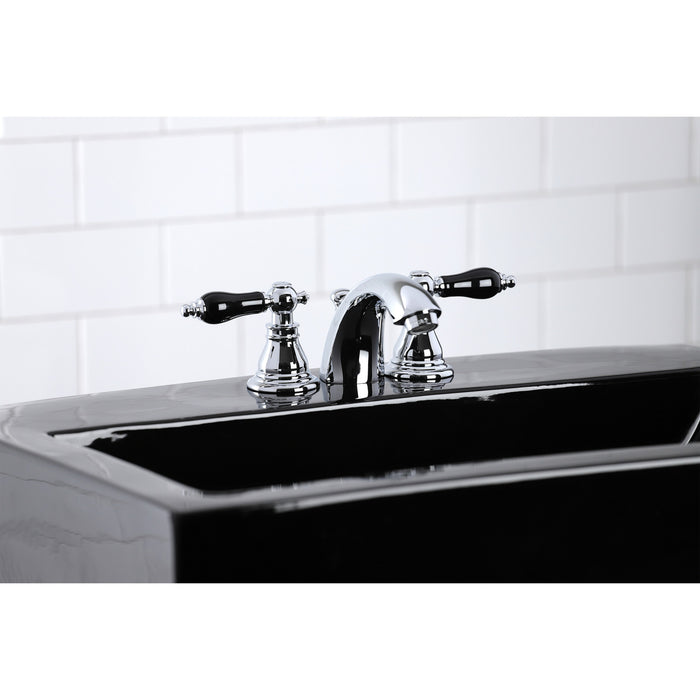 Duchess KB951AKL Two-Handle 3-Hole Deck Mount Mini-Widespread Bathroom Faucet with Pop-Up Drain, Polished Chrome