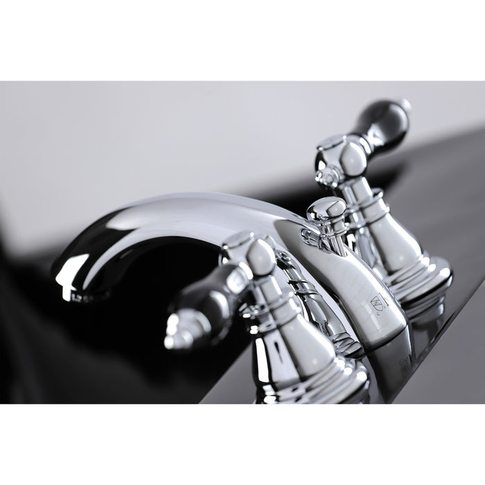 Duchess KB951AKL Two-Handle 3-Hole Deck Mount Mini-Widespread Bathroom Faucet with Pop-Up Drain, Polished Chrome