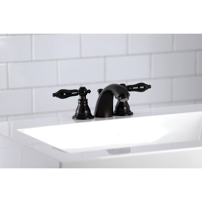 Duchess KB955AKL Two-Handle 3-Hole Deck Mount Mini-Widespread Bathroom Faucet with Pop-Up Drain, Oil Rubbed Bronze