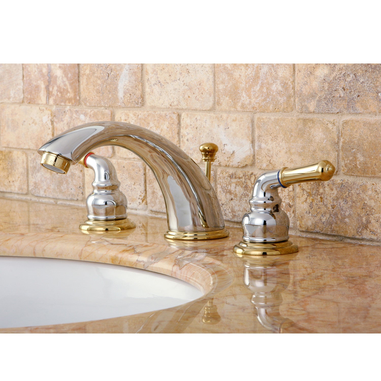 Kingston Brass GKB609B 4 in. Centerset Bathroom Faucet, Brushed