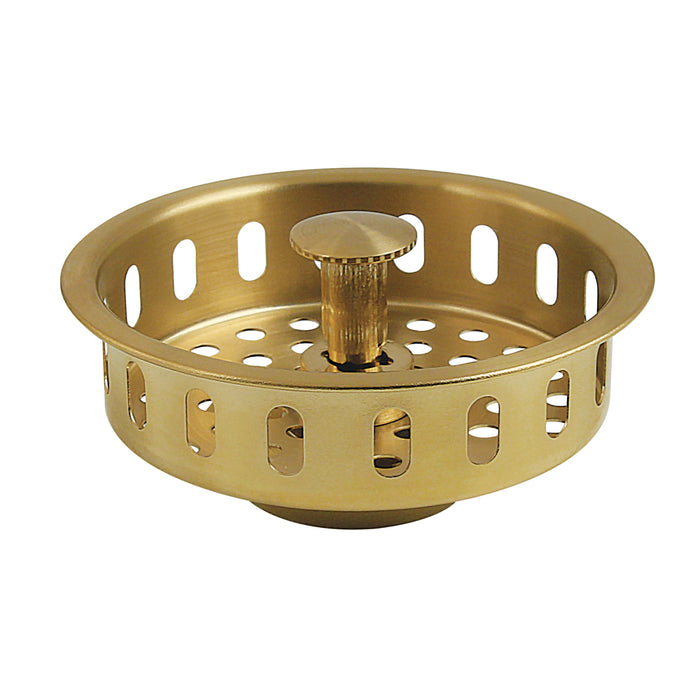 Made to Match KBP2007 3-1/2 Inch Kitchen Sink Basket Strainer Only, Brushed Brass