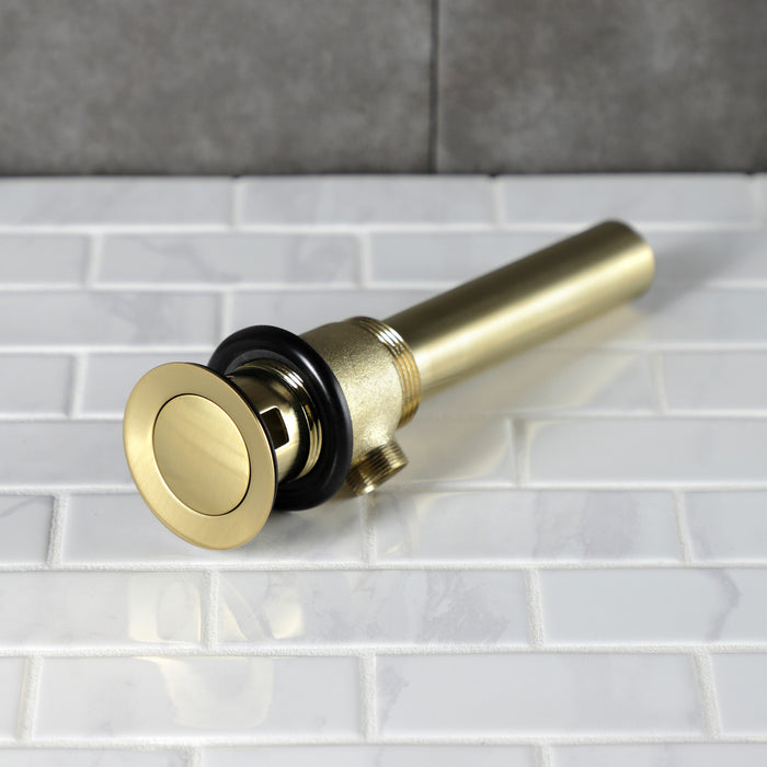 Made To Match KBT2127 Brass Pop-Up Bathroom Sink Drain with Overflow, 22 Gauge, Brushed Brass