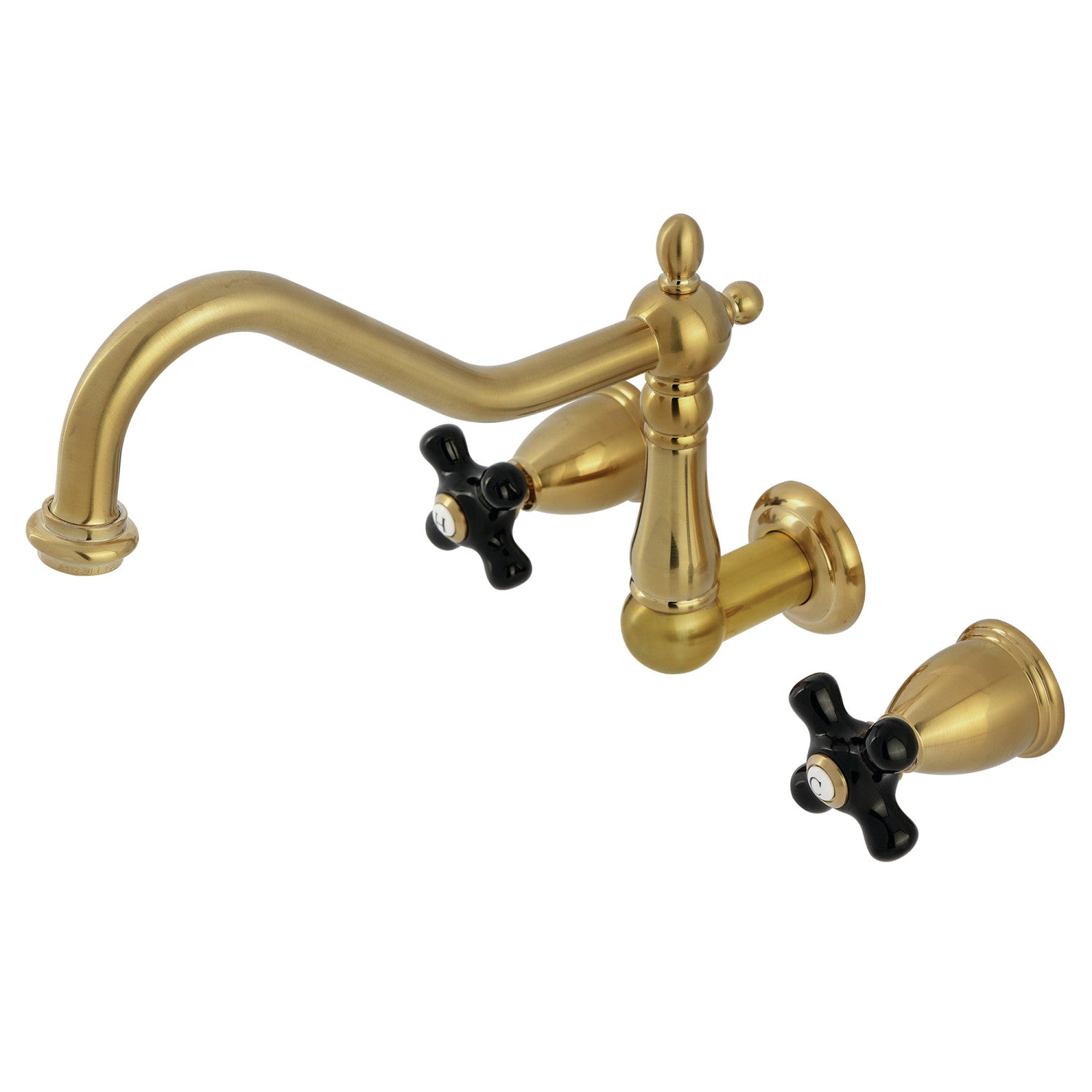 Kingston Brass Duchess KS1027PKX Two-Handle 3-Hole Wall Mount Roman Tub ...