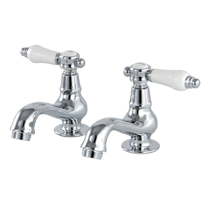 Bel-Air KS1101BPL Two-Handle Deck Mount Basin Tap Faucet, Polished Chrome