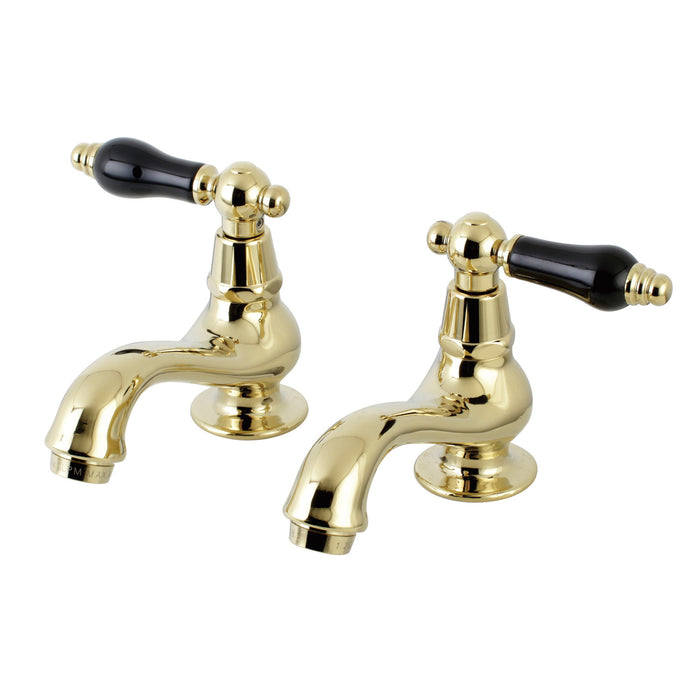 Duchess KS1102PKL Two-Handle Deck Mount Basin Tap Faucet, Polished Brass