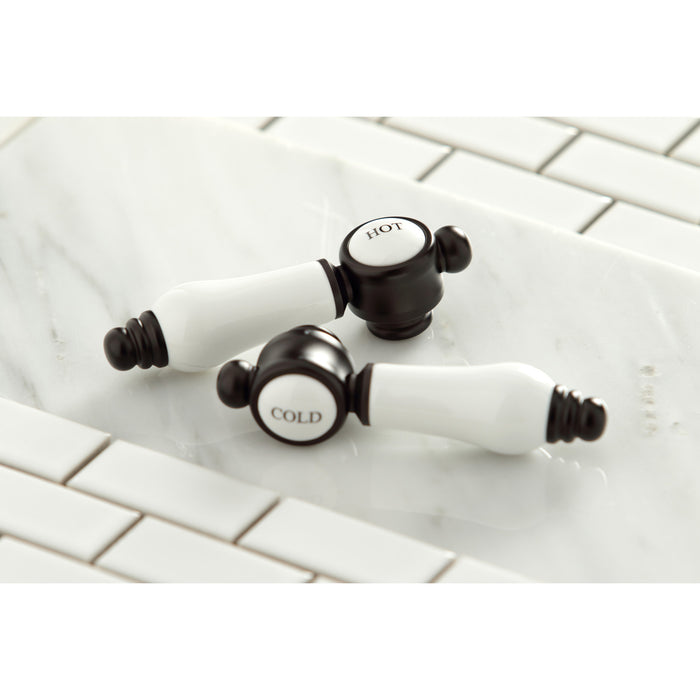 Bel-Air KS1105BPL Two-Handle Deck Mount Basin Tap Faucet, Oil Rubbed Bronze