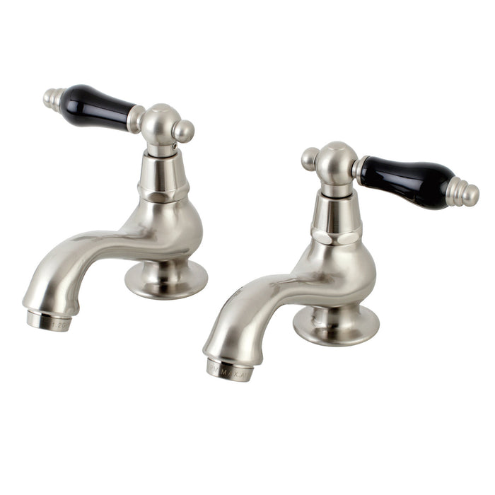 Duchess KS1108PKL Two-Handle Deck Mount Basin Tap Faucet, Brushed Nickel