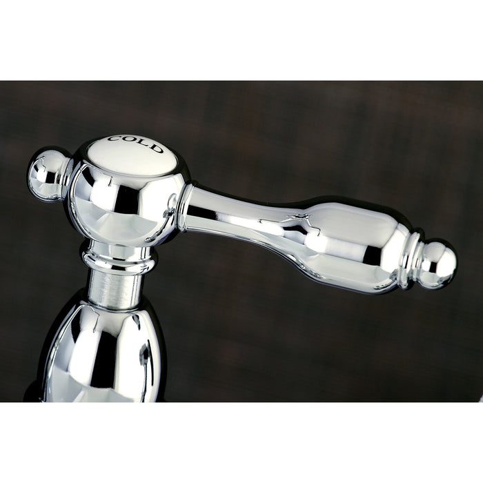 Tudor KS1171TAL Two-Handle 2-Hole Deck Mount Bridge Kitchen Faucet, Polished Chrome