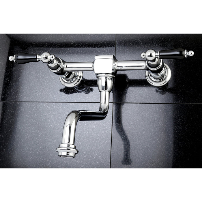 Duchess KS1211PKL Double-Handle 2-Hole Wall Mount Bathroom Faucet, Polished Chrome