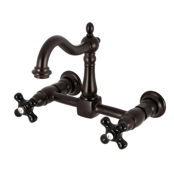 Duchess KS1265PKX Two-Handle 2-Hole Wall Mount Kitchen Faucet, Oil Rubbed Bronze