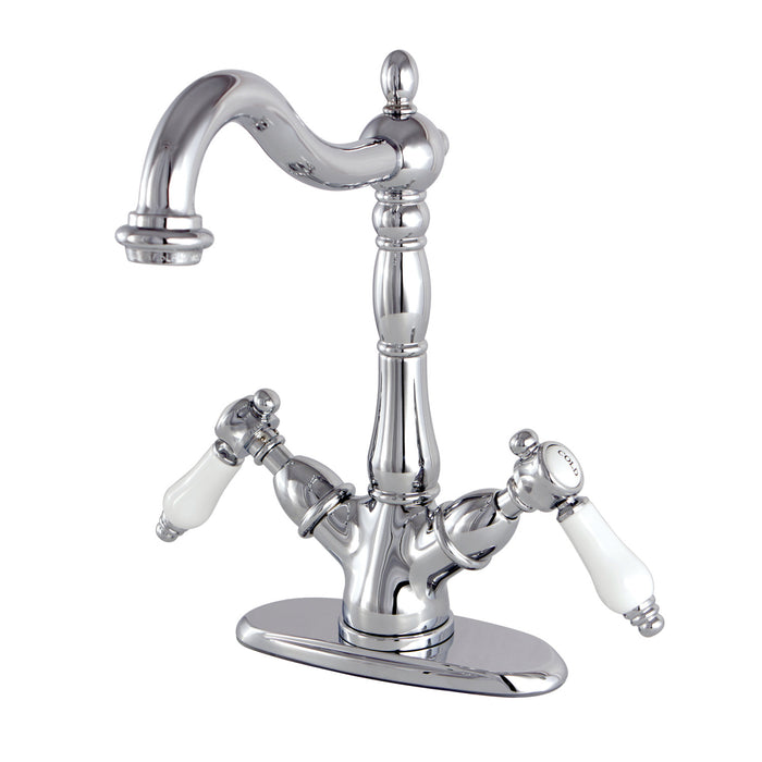 Bel-Air KS1491BPL Two-Handle 1-or-3 Hole Deck Mount Vessel Faucet, Polished Chrome