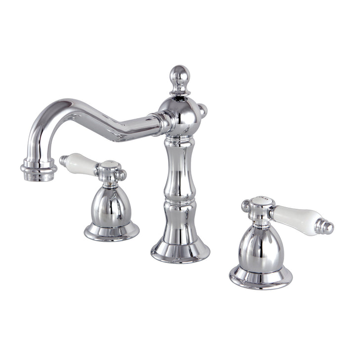 Bel-Air KS1971BPL Two-Handle 3-Hole Deck Mount Widespread Bathroom Faucet with Brass Pop-Up Drain, Polished Chrome