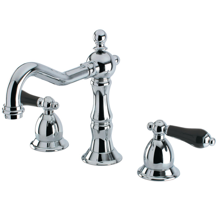 Duchess KS1971PKL Two-Handle 3-Hole Deck Mount Widespread Bathroom Faucet with Brass Pop-Up Drain, Polished Chrome