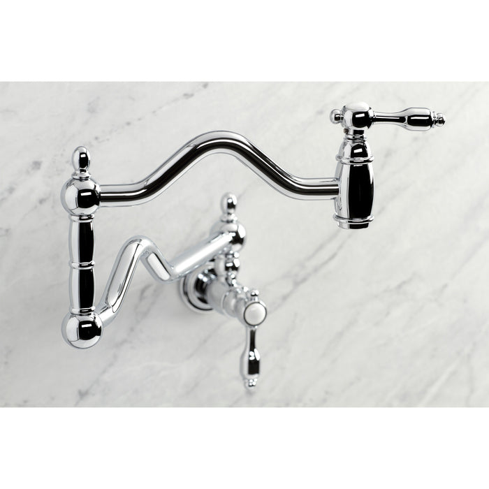 Tudor KS2101TAL Two-Handle Pot Filler, Polished Chrome