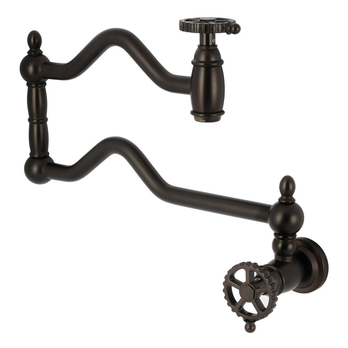 Fuller KS2105CG Two-Handle Pot Filler, Oil Rubbed Bronze