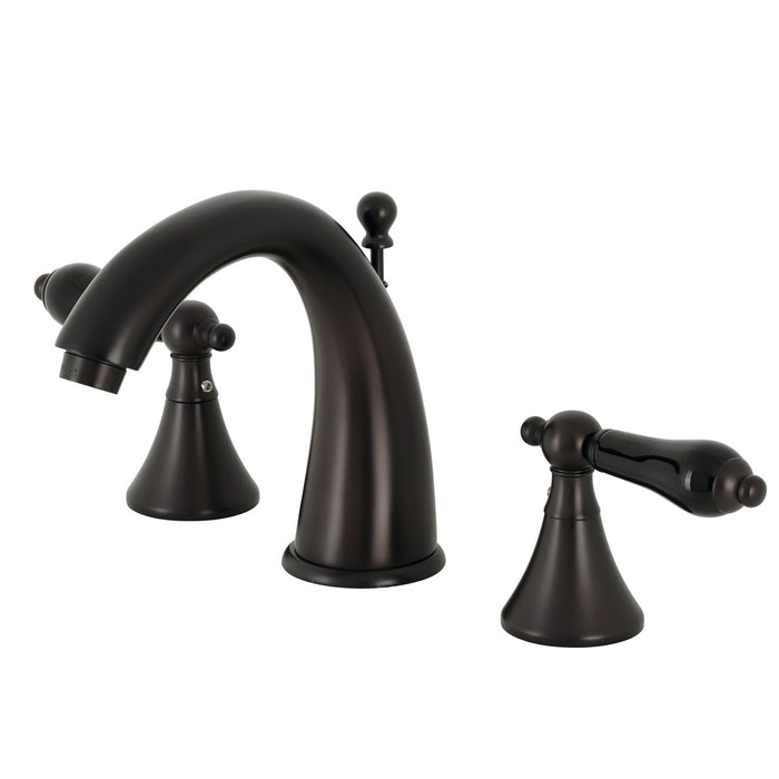 Duchess KS2975PKL Two-Handle 3-Hole Deck Mount Widespread Bathroom Faucet with Brass Pop-Up Drain, Oil Rubbed Bronze