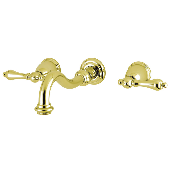 Kingston Brass Vintage KS3122AL Double-Handle 3-Hole Wall Mount ...