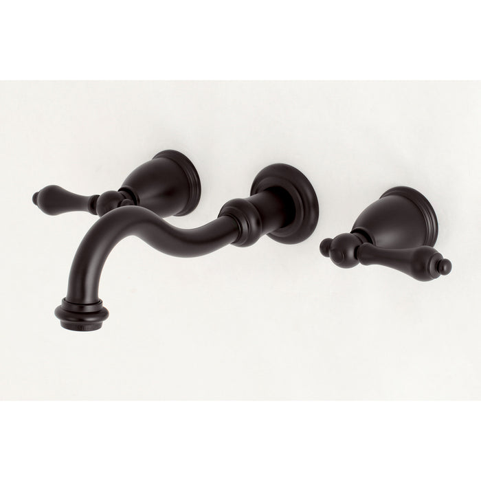 Vintage KS3125AL Double-Handle 3-Hole Wall Mount Bathroom Faucet, Oil Rubbed Bronze