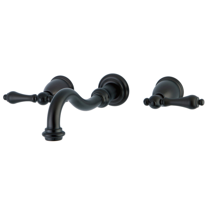 Vintage KS3125AL Double-Handle 3-Hole Wall Mount Bathroom Faucet, Oil Rubbed Bronze