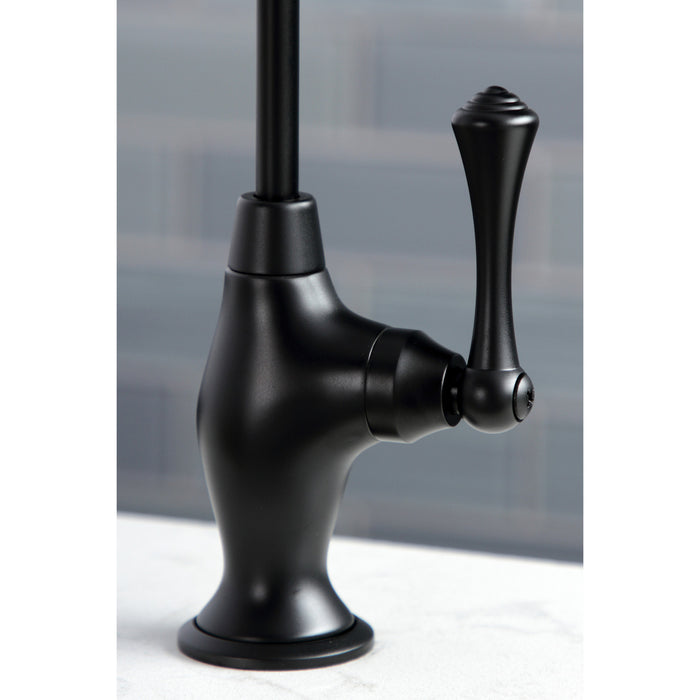 Vintage KS3190BL Single-Handle 1-Hole Deck Mount Water Filtration Faucet, Matte Black