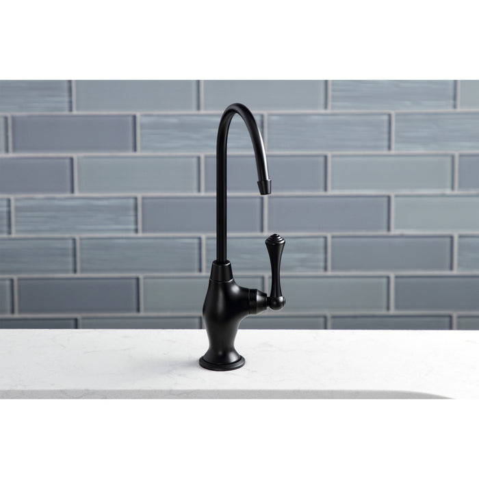 Vintage KS3190BL Single-Handle 1-Hole Deck Mount Water Filtration Faucet, Matte Black