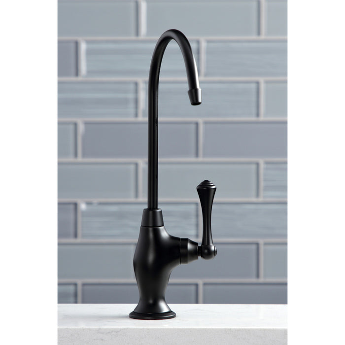 Vintage KS3190BL Single-Handle 1-Hole Deck Mount Water Filtration Faucet, Matte Black