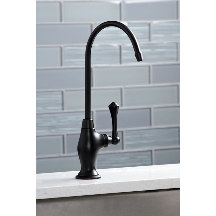 Vintage KS3190BL Single-Handle 1-Hole Deck Mount Water Filtration Faucet, Matte Black