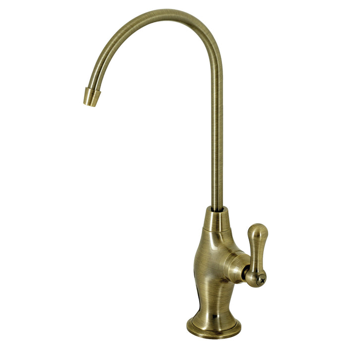 Restoration KS3193AL Single-Handle 1-Hole Deck Mount Water Filtration Faucet, Antique Brass