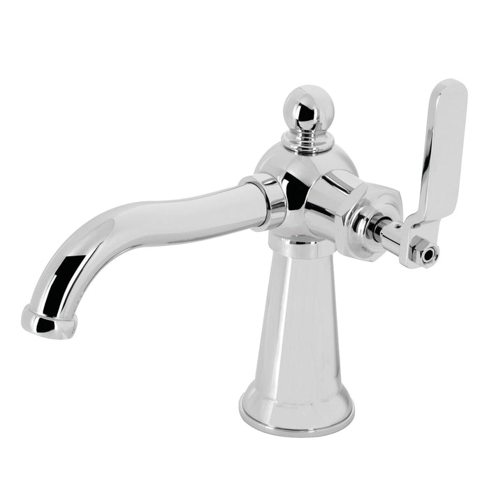 Knight KS3541KL One-Handle 1-Hole Bathroom Faucet with Push Pop-Up Drain, Polished Chrome