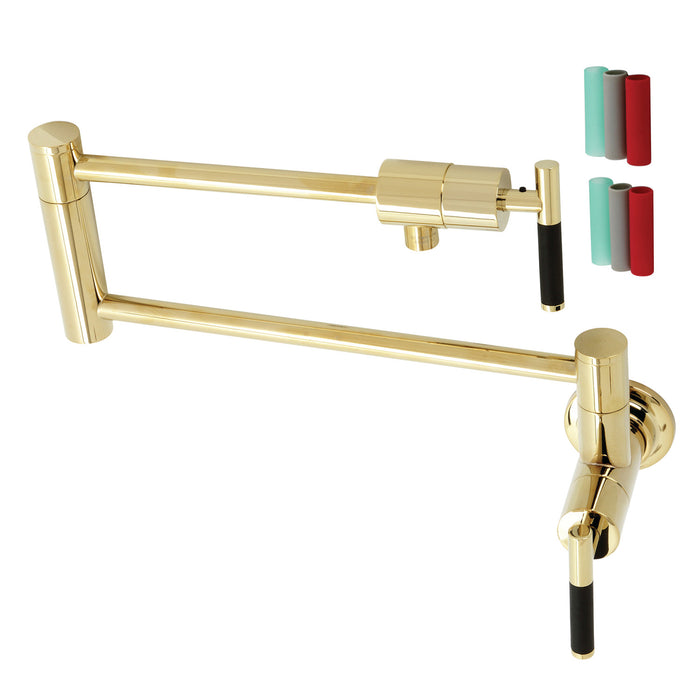 Kaiser KS4102CKL Pot Filler, Polished Brass