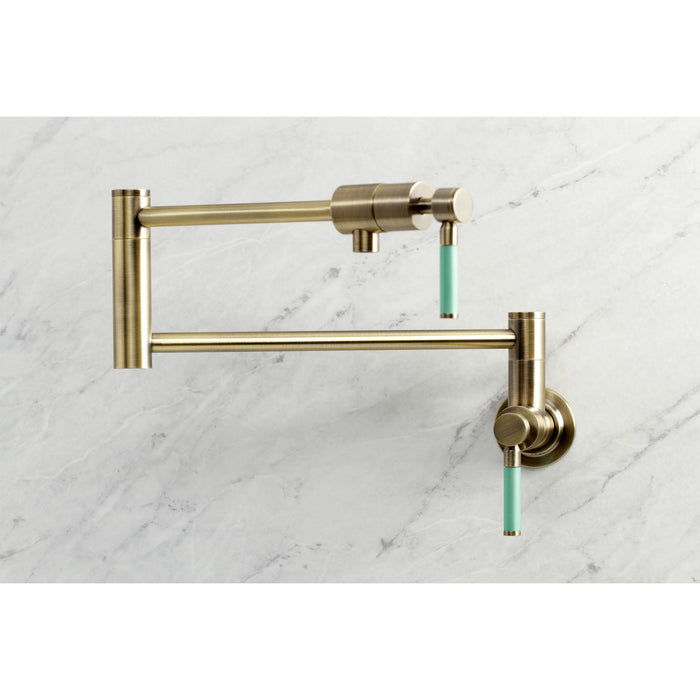 Kaiser KS4103DKL Pot Filler, Antique Brass