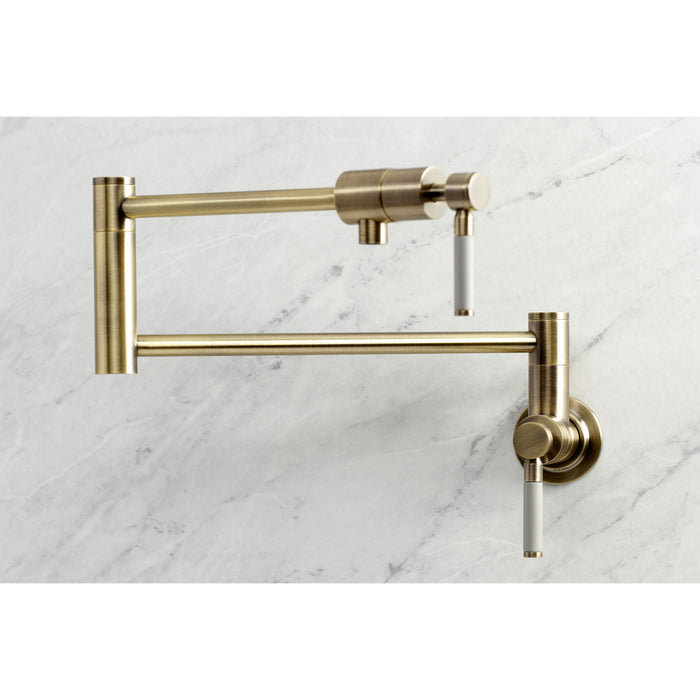 Kaiser KS4103DKL Pot Filler, Antique Brass