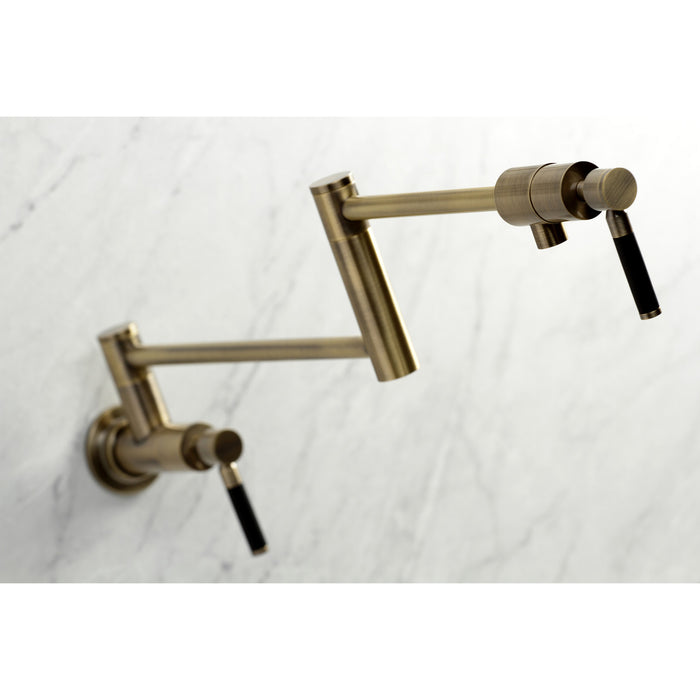 Kaiser KS4103DKL Pot Filler, Antique Brass