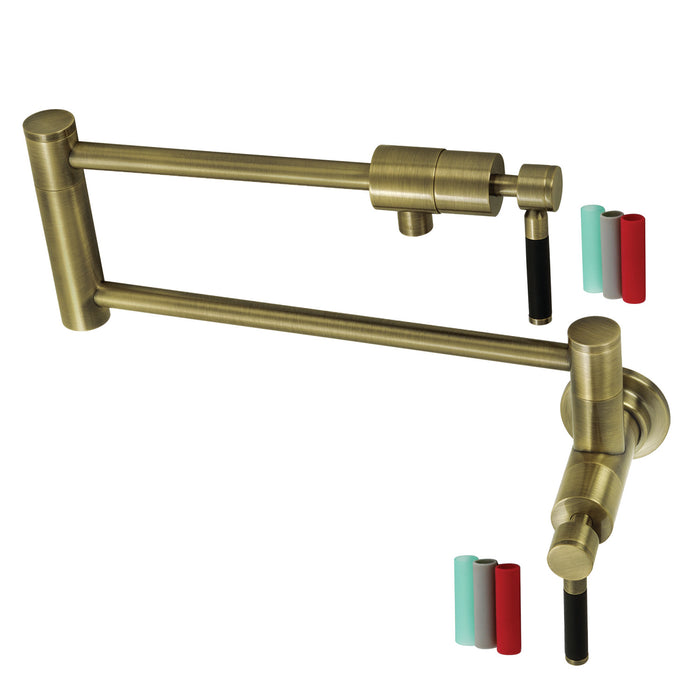 Kaiser KS4103DKL Pot Filler, Antique Brass