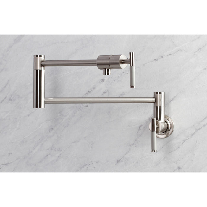 Kaiser KS4108CKL Pot Filler, Brushed Nickel