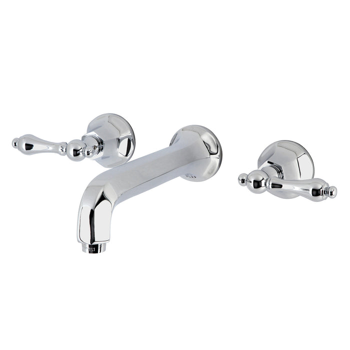 Metropolitan KS4121AL Double-Handle 3-Hole Wall Mount Bathroom Faucet, Polished Chrome