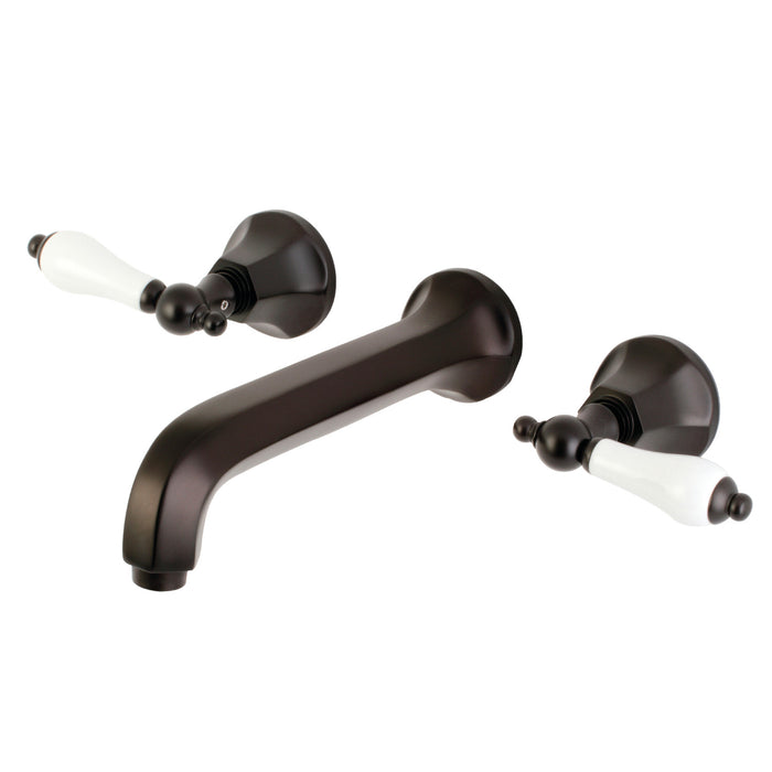 Metropolitan KS4125PL Double-Handle 3-Hole Wall Mount Bathroom Faucet, Oil Rubbed Bronze