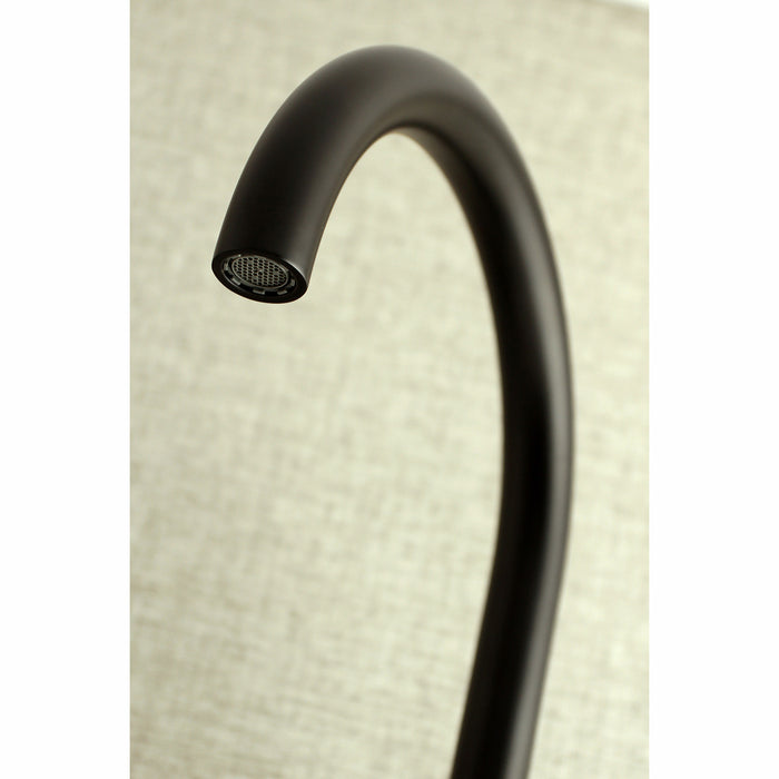 Concord KS414MB Two-Handle 2-Hole Wall Mount Kitchen Faucet, Matte Black