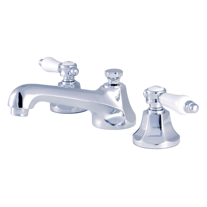 Bel-Air KS4461BPL Two-Handle 3-Hole Deck Mount Widespread Bathroom Faucet with Brass Pop-Up Drain, Polished Chrome