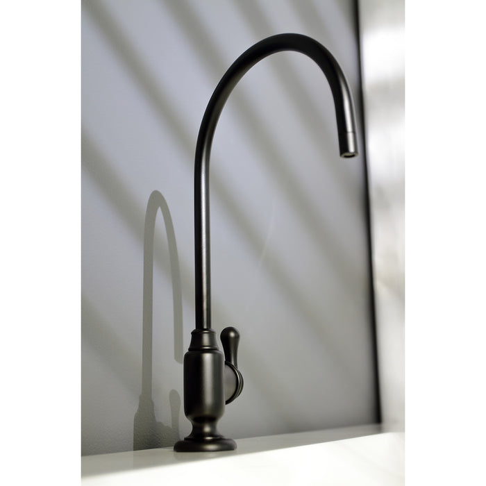 Royale KS5190AL Single-Handle 1-Hole Deck Mount Water Filtration Faucet, Matte Black