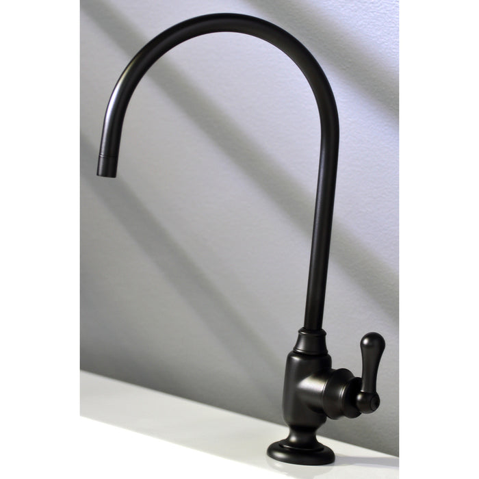 Royale KS5190AL Single-Handle 1-Hole Deck Mount Water Filtration Faucet, Matte Black