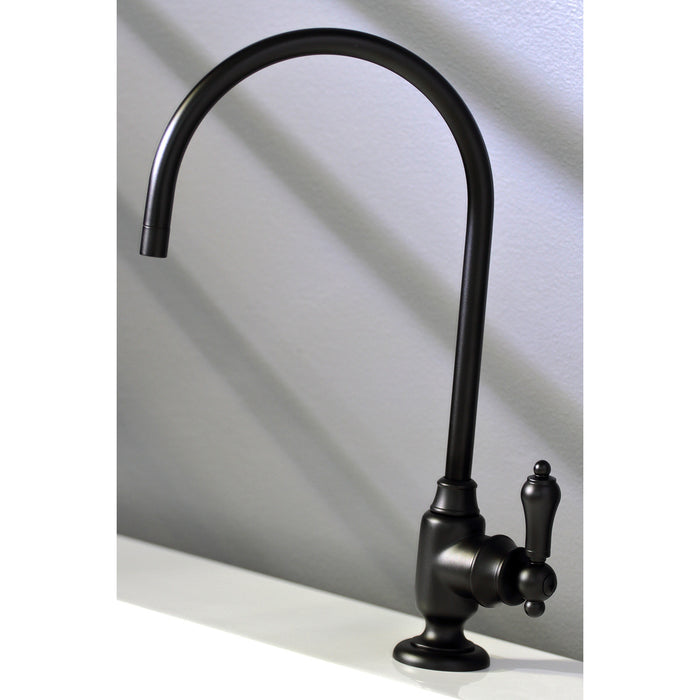 Heirloom KS5190BAL Single-Handle 1-Hole Deck Mount Water Filtration Faucet, Matte Black