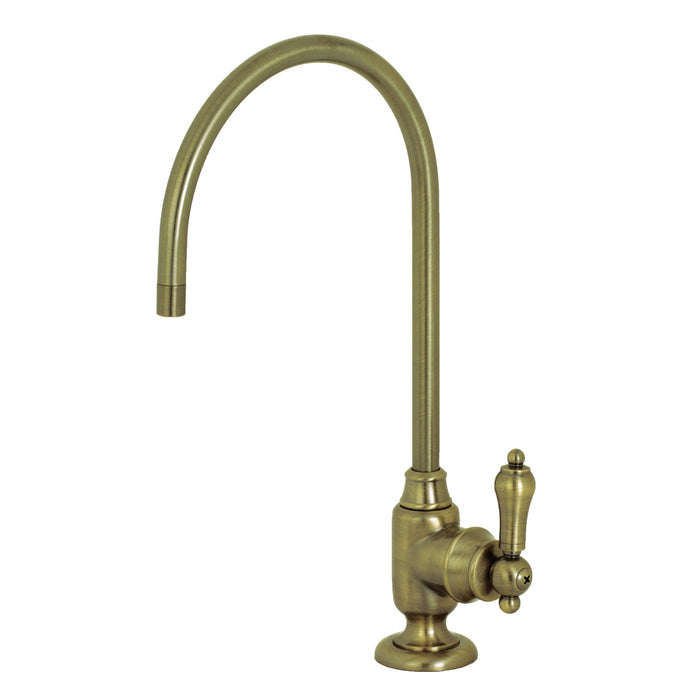 Heirloom KS5193BAL Single-Handle 1-Hole Deck Mount Water Filtration Faucet, Antique Brass