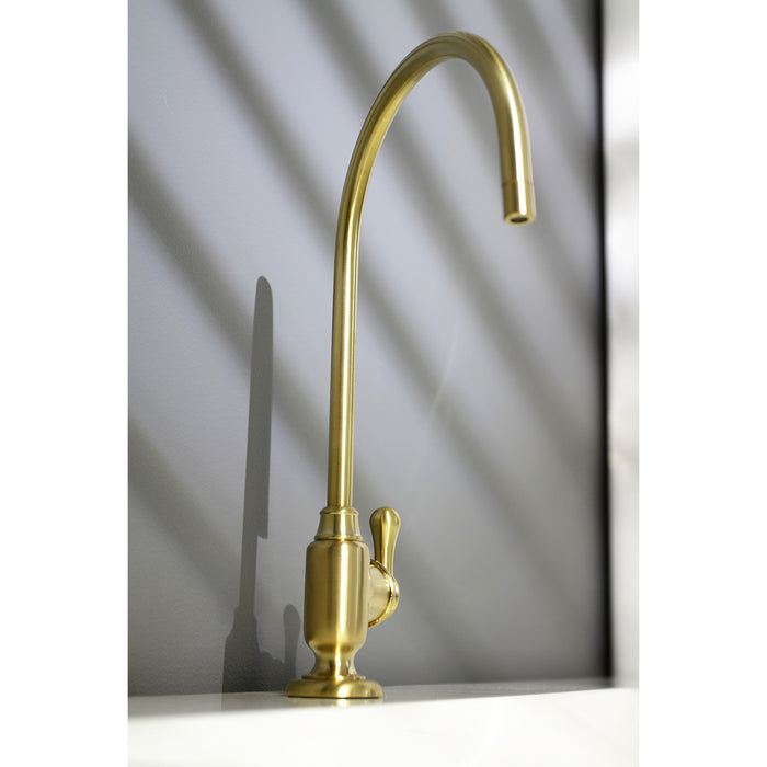 Royale KS5197AL Single-Handle 1-Hole Deck Mount Water Filtration Faucet, Brushed Brass