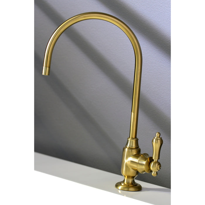 Heirloom KS5197BAL Single-Handle 1-Hole Deck Mount Water Filtration Faucet, Brushed Brass